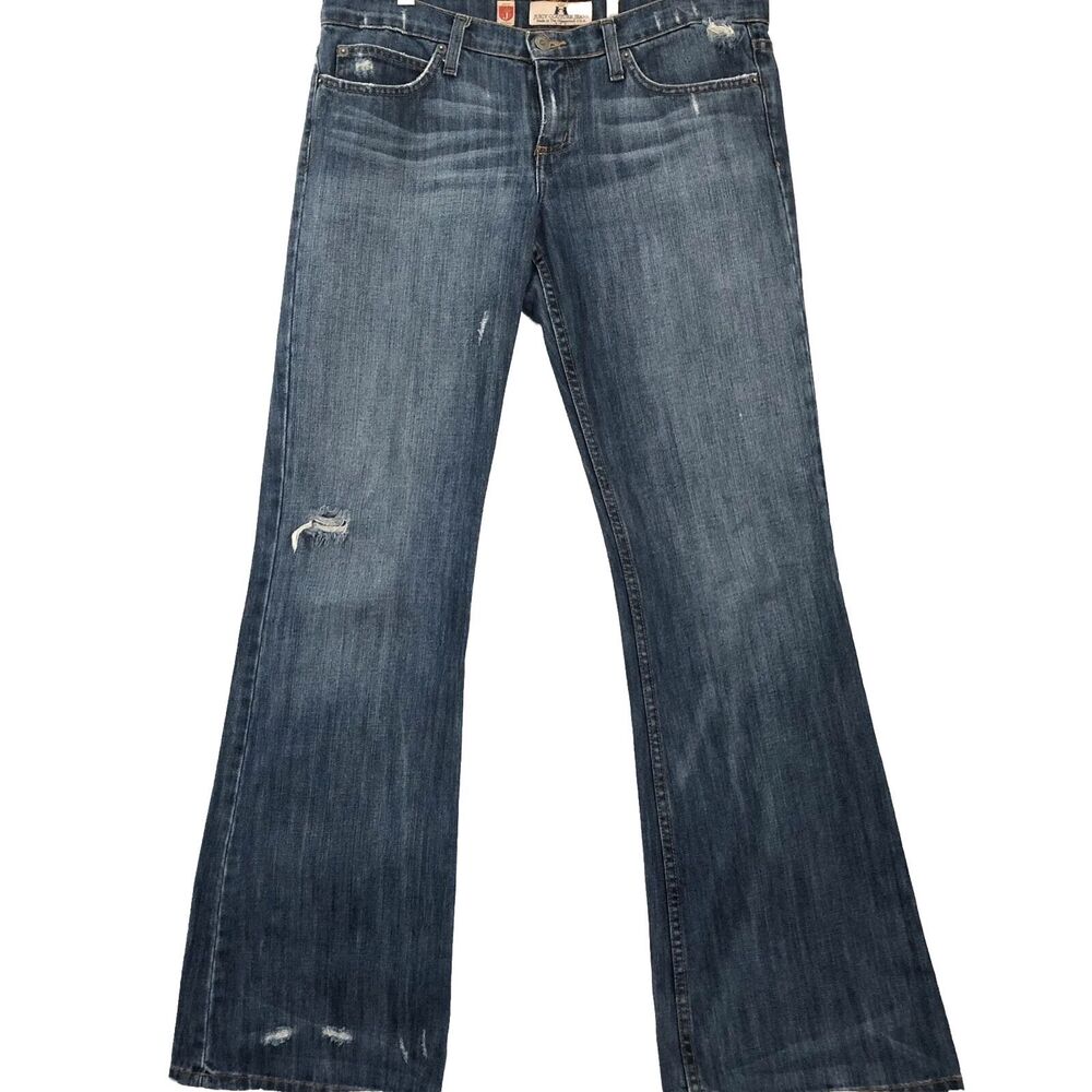 Juicy Couture Flare Leg Mid Rise Jeans Medium Wash Size 31 Bootleg